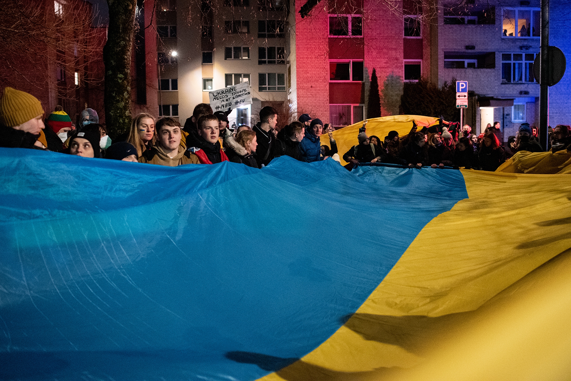 Manifestazione di solidarietà in Lituania