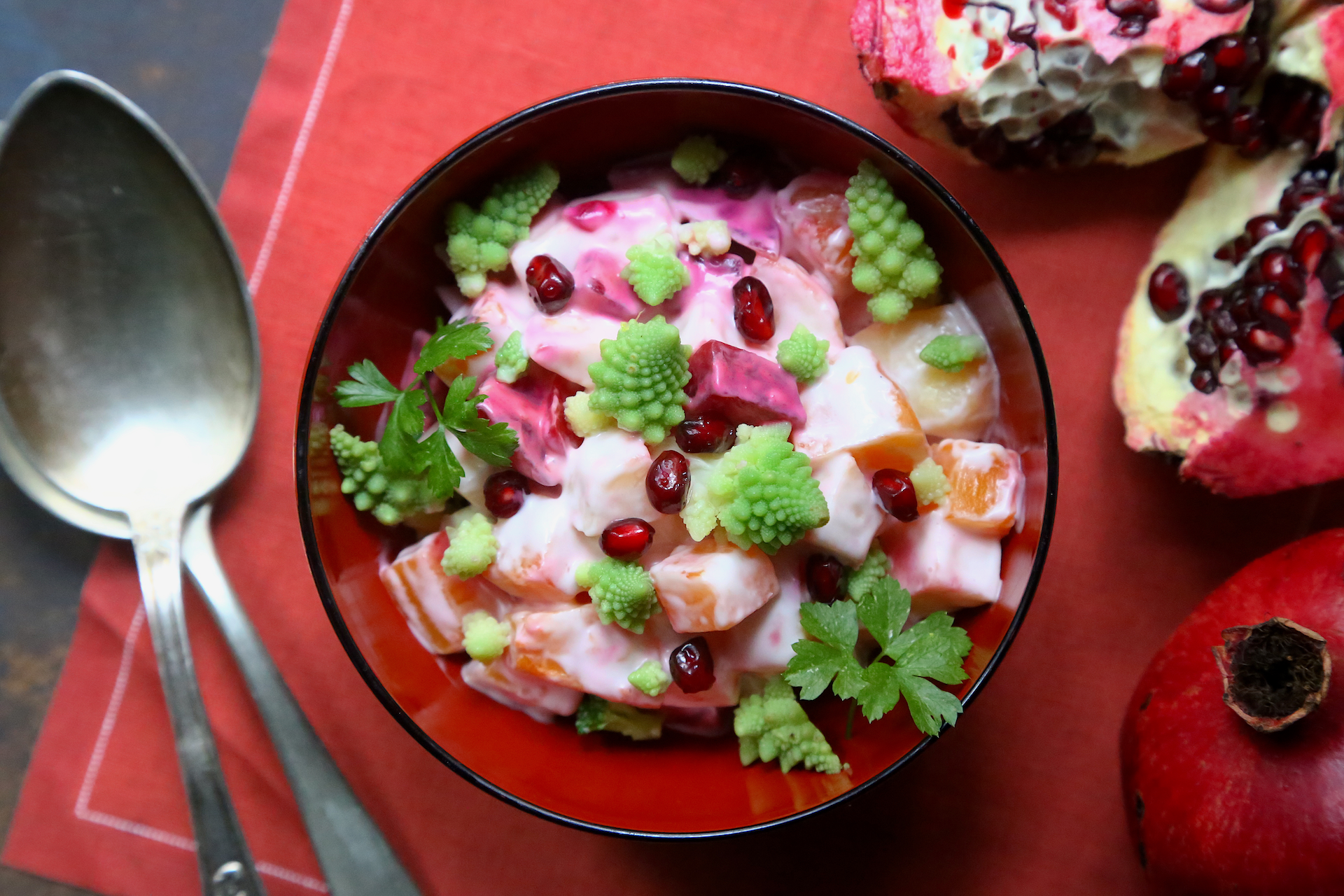 Insalata russa d’inverno con maionese veg, la ricetta
