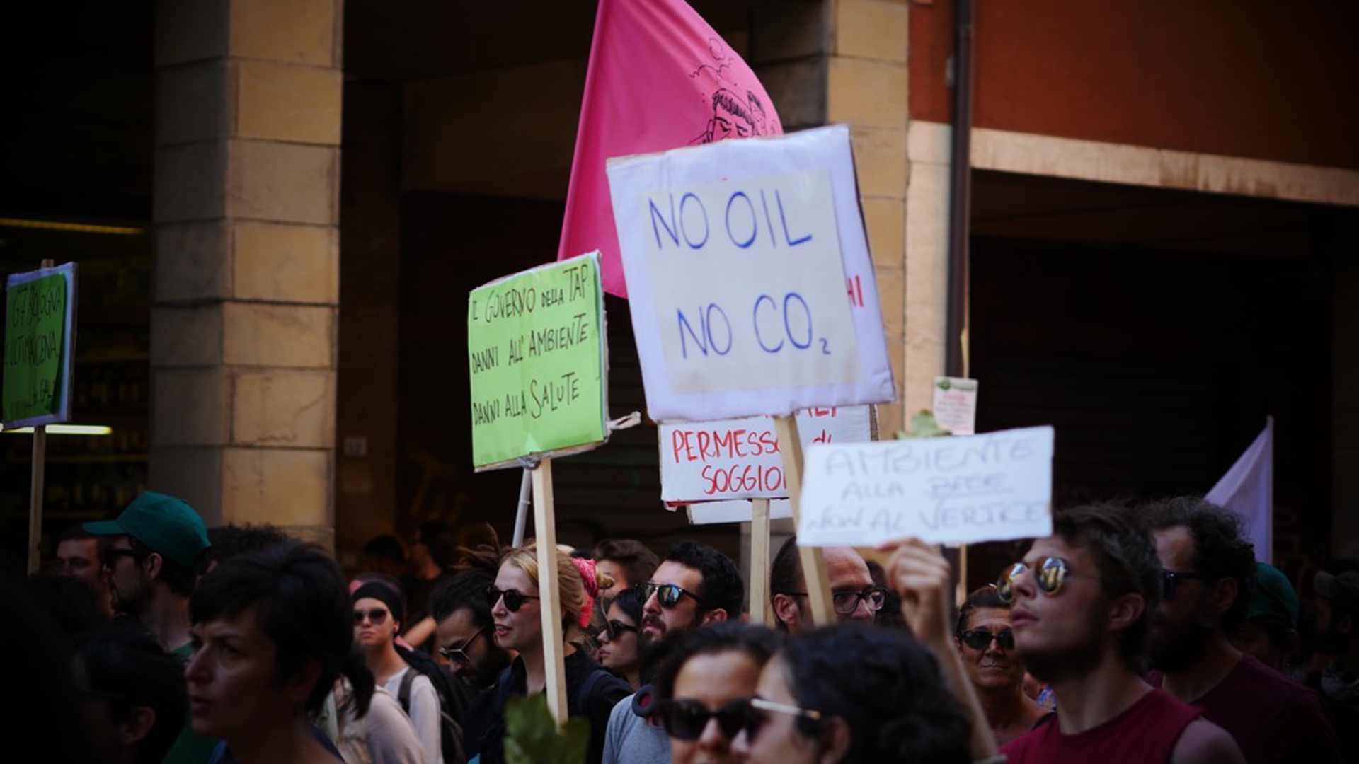 Corteo contro il G7 Ambiente di Bologna
