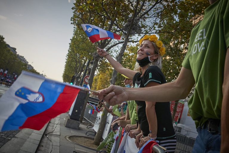 La bandiera della Slovenia