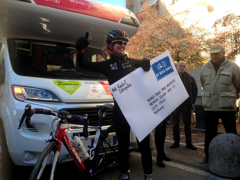 paola gianotti bike the nobel