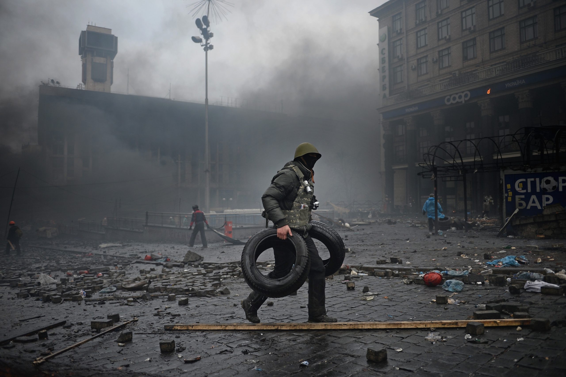 Kiev, immagini di guerra