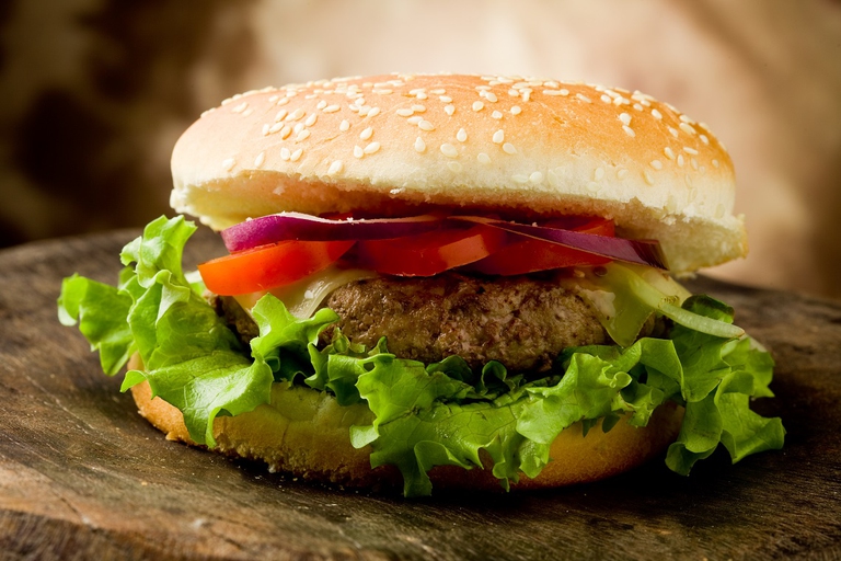 Panino con hamburger