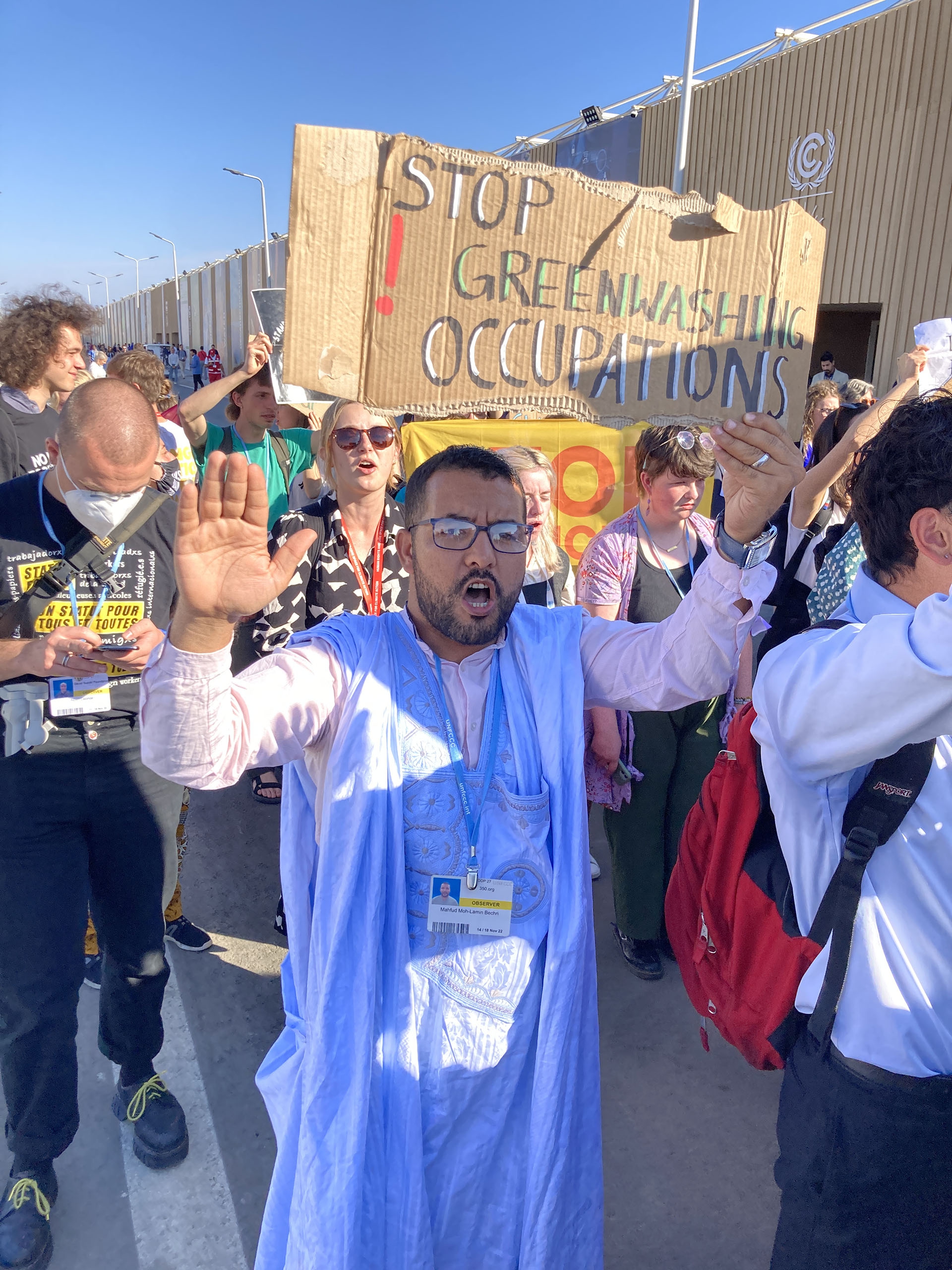 Un rappresentante del Sahara occidentale alla Cop27