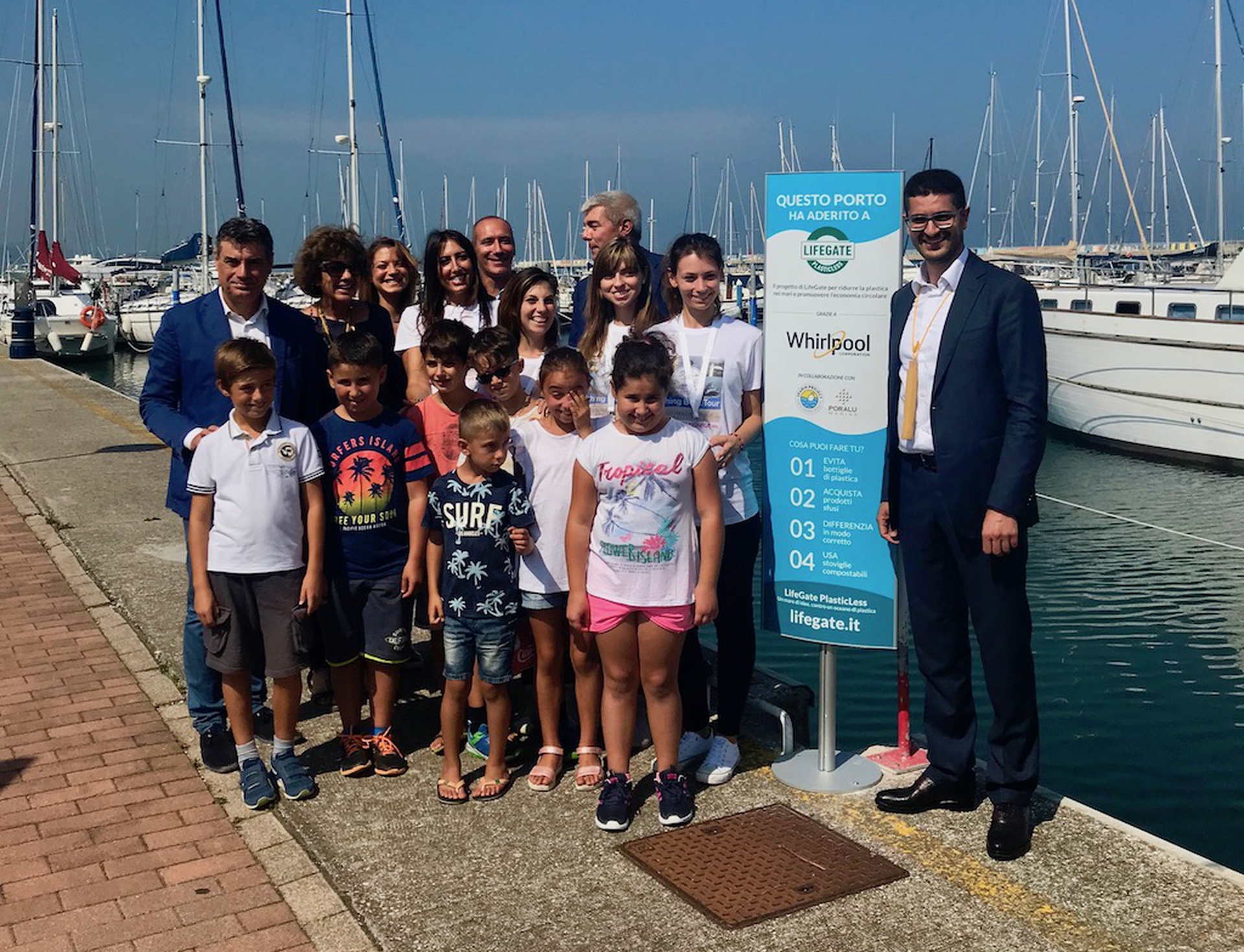L'inaugurazione del Seabin di Fano