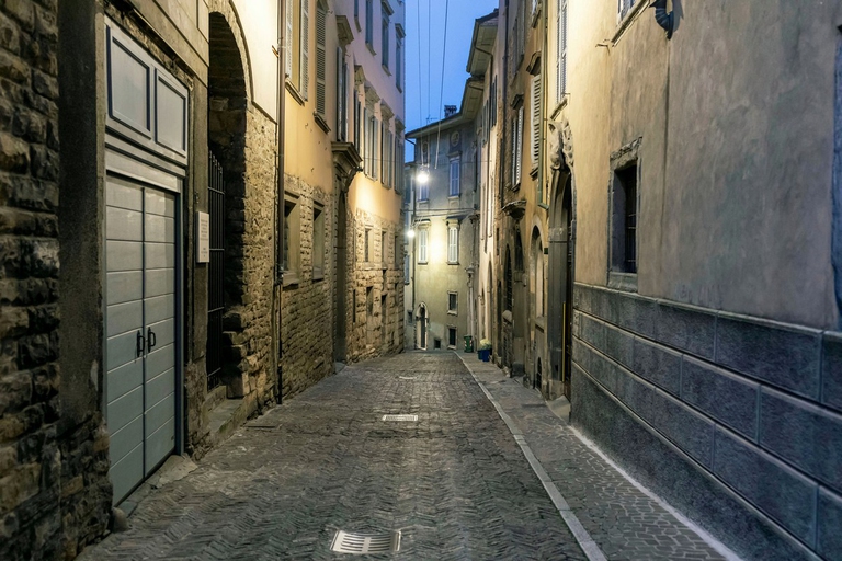 Empty streets in Bergamo during lockdown