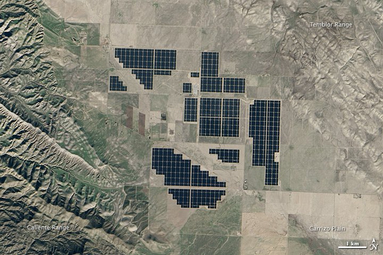 The Topaz Solar Farm in California, United States