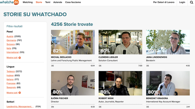 Risultato Matching watchado