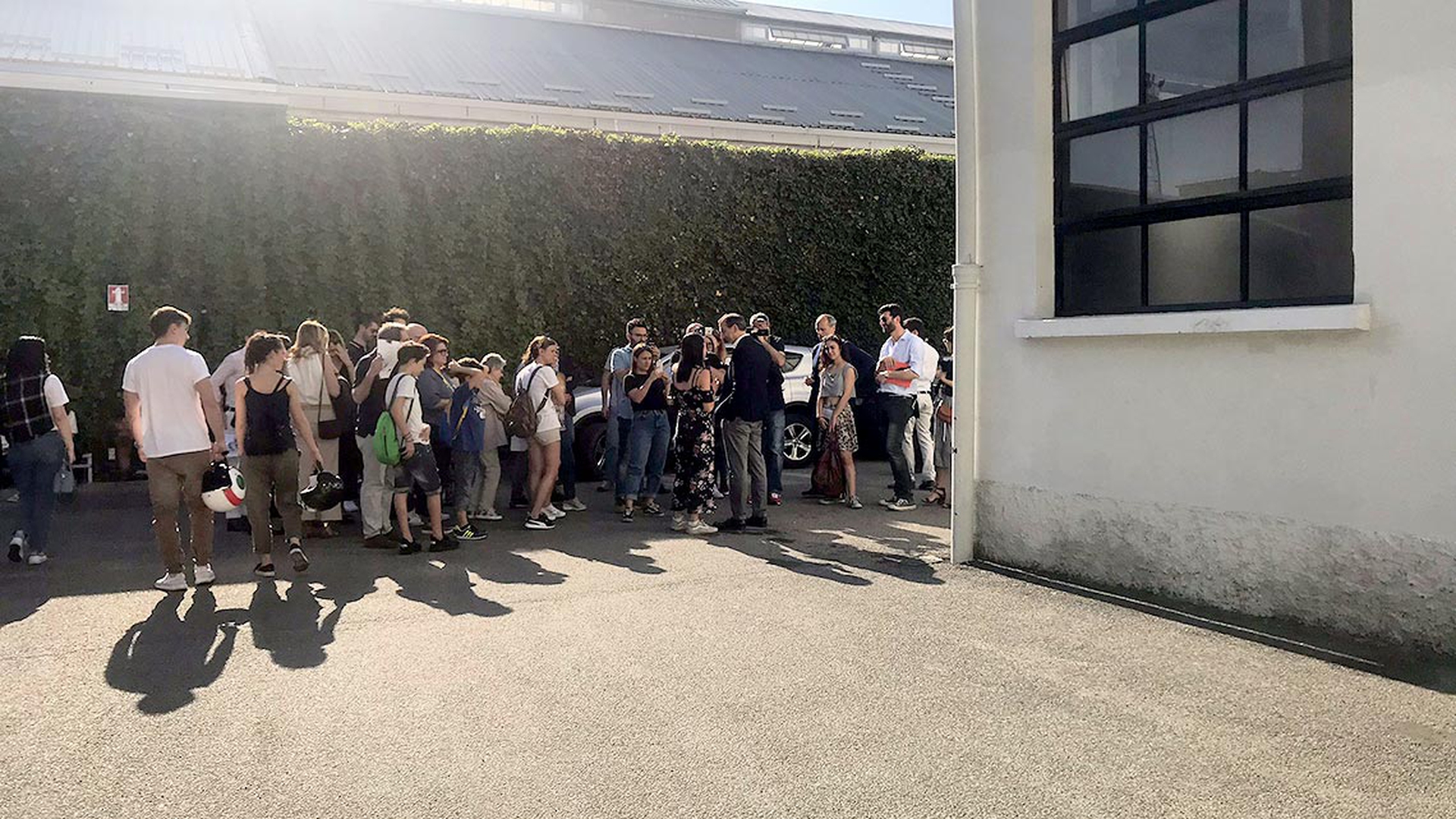 Beppe Sala negli spazi del Superstudio Più