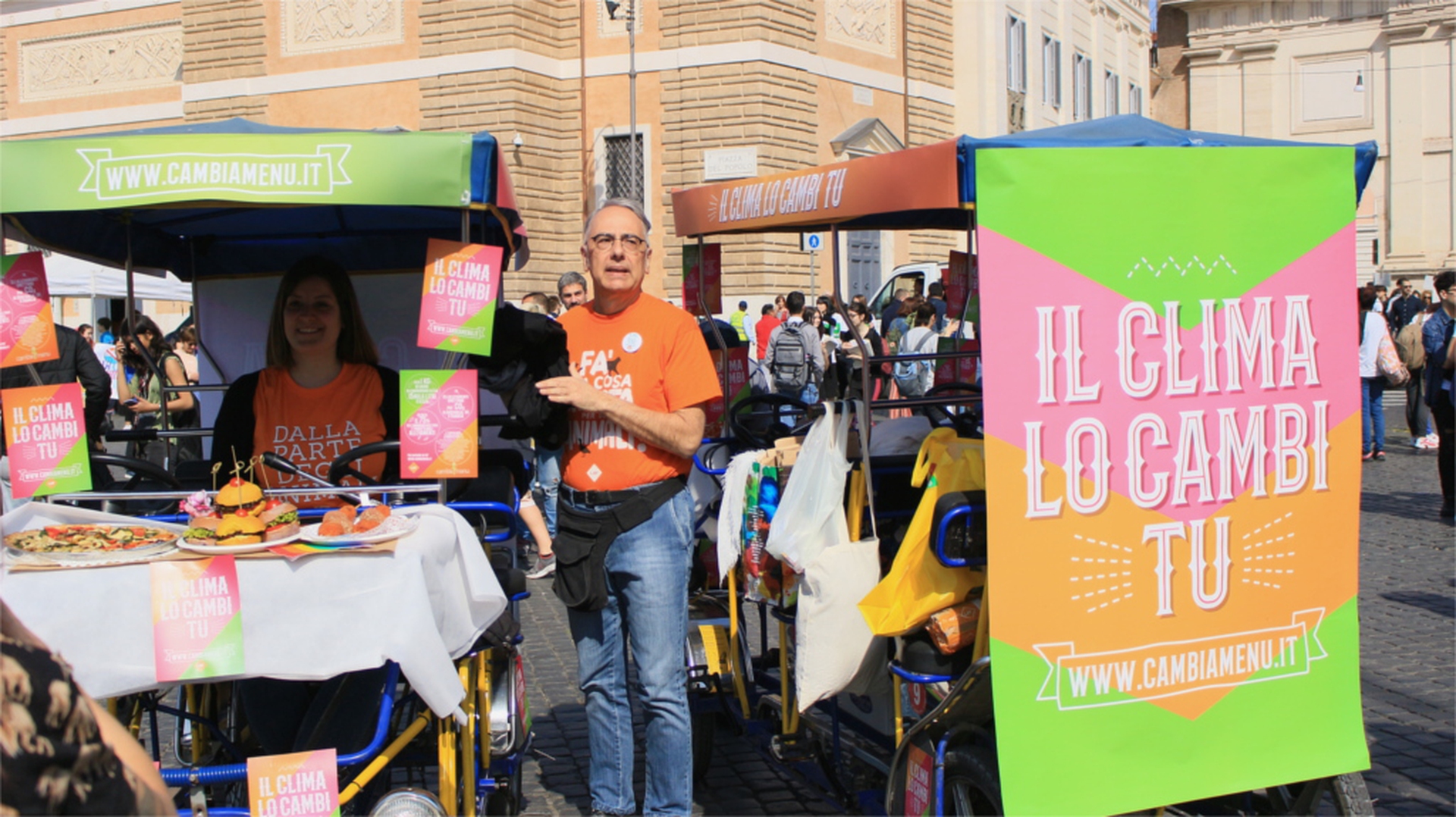 Greta Thunberg takes part in the Fridays for Future strike in Rome on 19 April