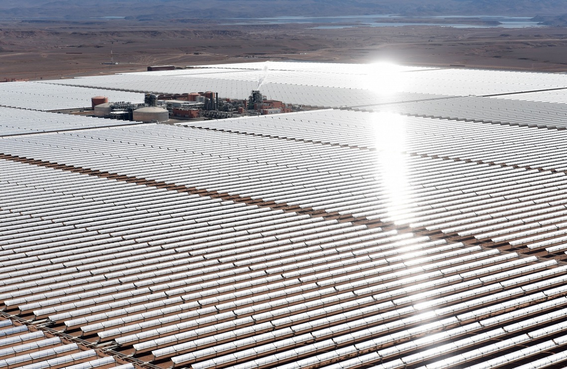 Noor solar plant in Ouarzazate, Morocco