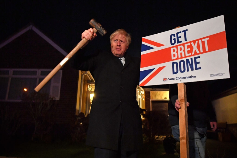 campagna elettorale conservatori boris johnson get brexit done