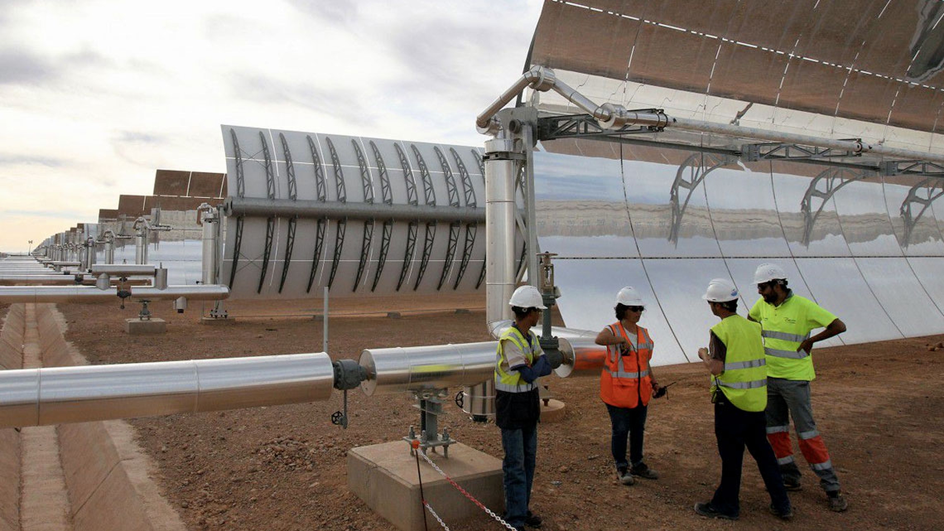 Noor solar plant in Ouarzazate, Morocco