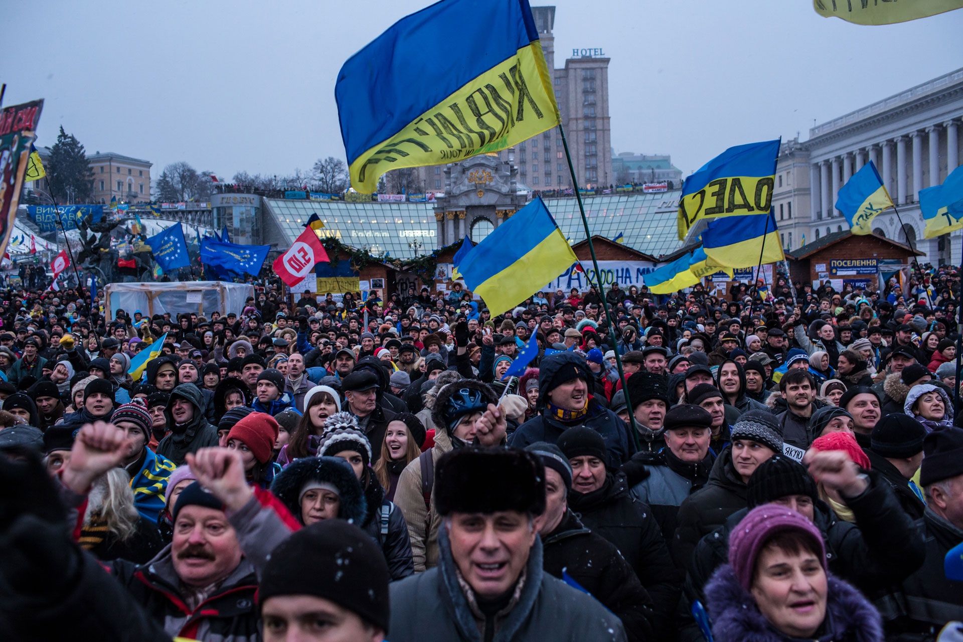 Le foto delle proteste in Ucraina