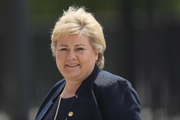 Il primo ministro della Norvegia Erna Solberg © Sean Gallup/Getty Images