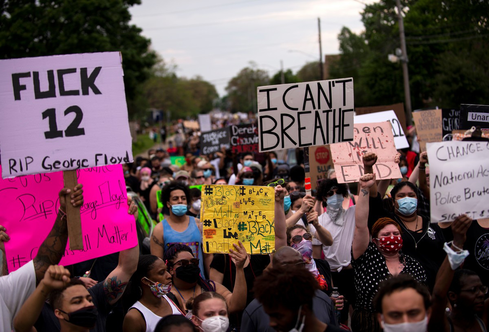 Protests for George Floyd, killed by police in Minneapolis