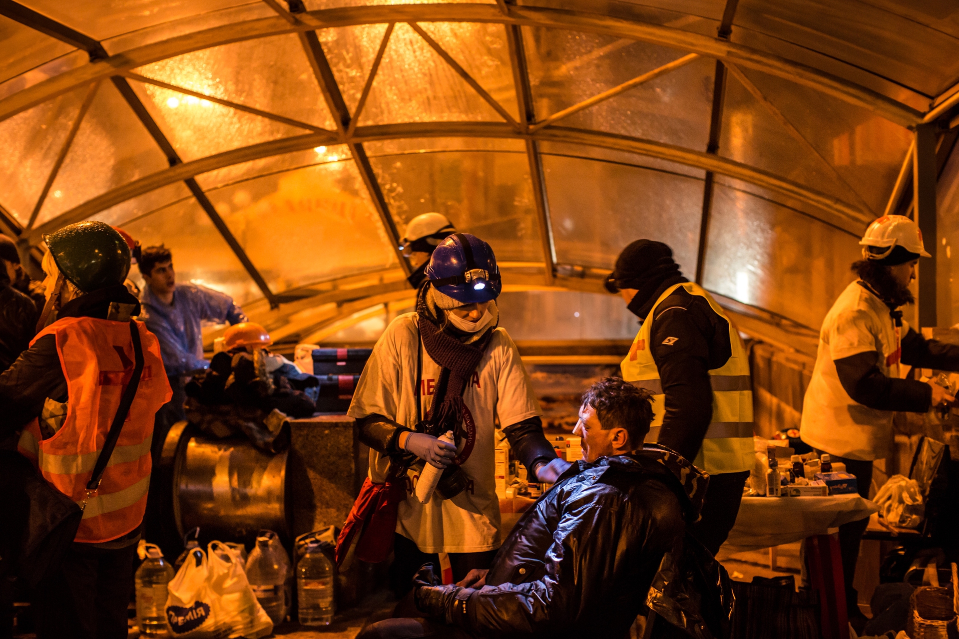 Kiev, immagini di guerra