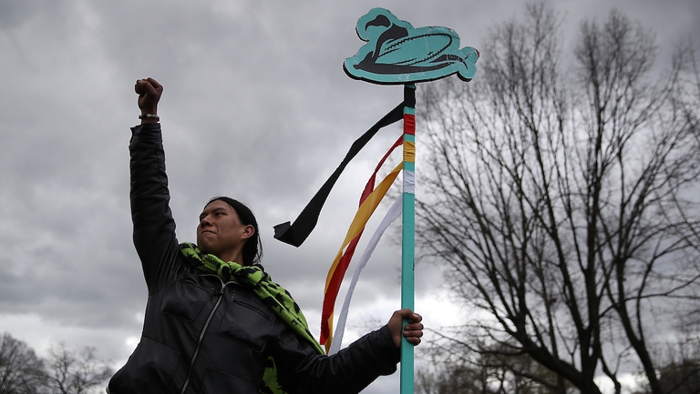 Dakota access pipeline sioux protesta