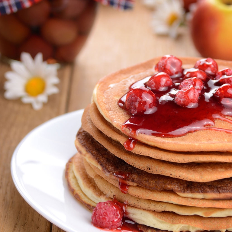 Frittelle mele lamponi