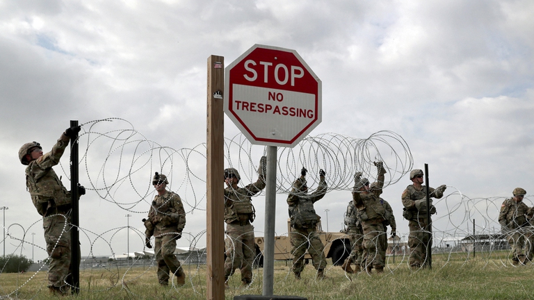 Soldati americani al confine