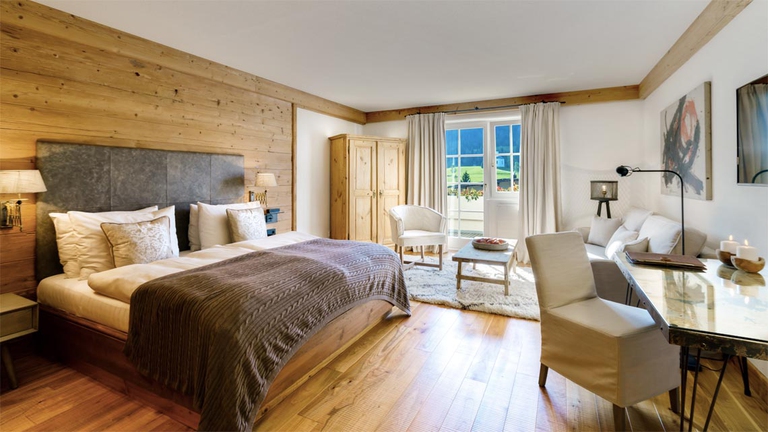 Posthotel Achenkirch in Austria, una camera molto accogliente,