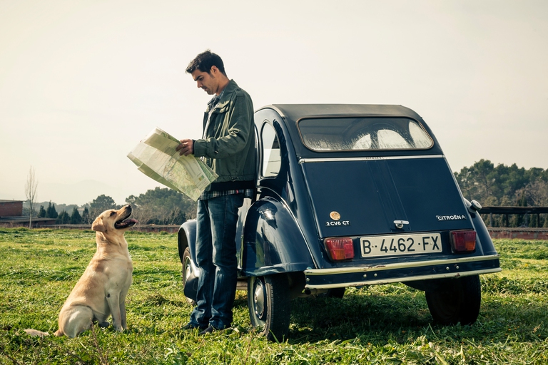 Young man with his dog