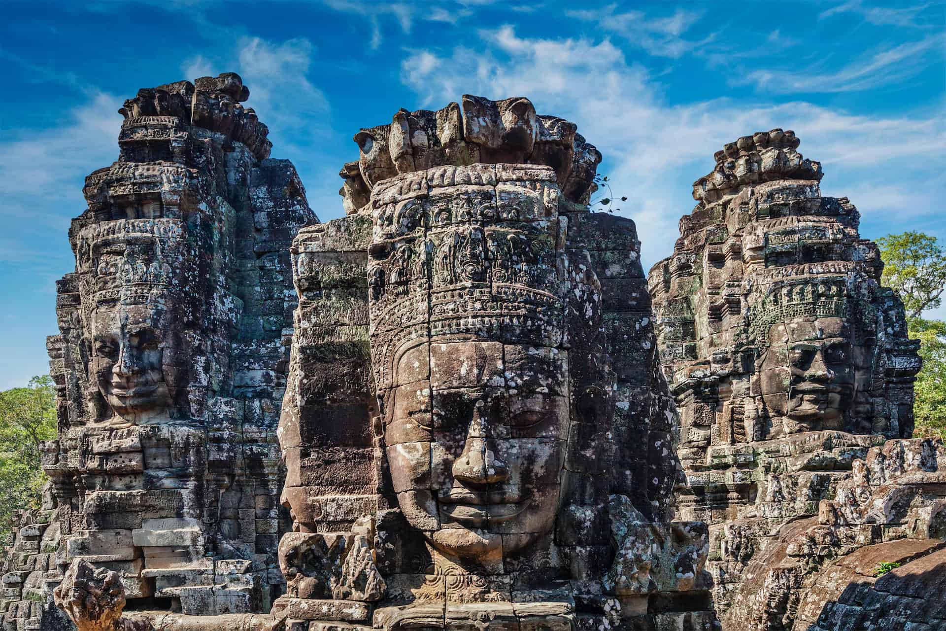 Faces of Bayon temple, Angkor, Cambodia