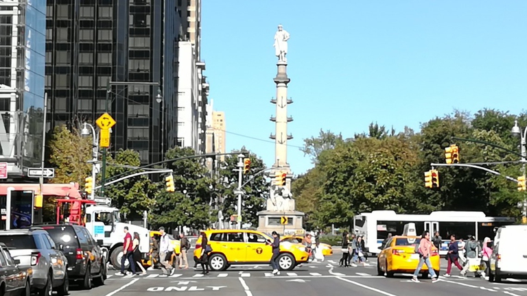 The Statue of Christopher Columbus at Columbus Circle, New York © Luisa Gattone