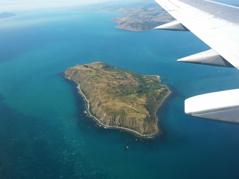 Isola di Mana vista dall'aereo