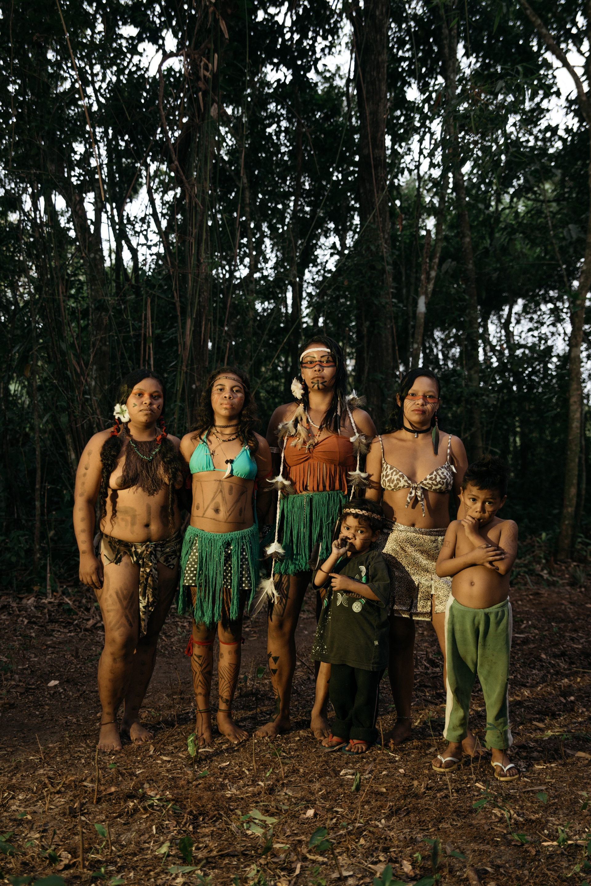 Indigenous tribes of Piaçaguera land in Brazil