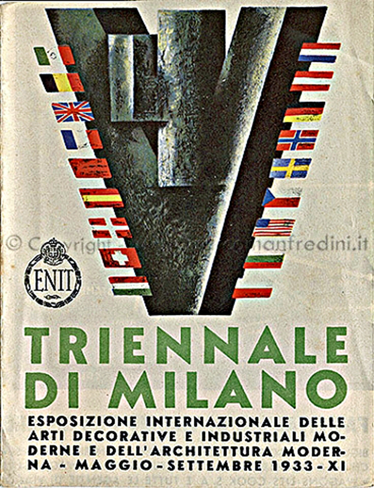 Manifesto d'epoca della Triennale di Milano