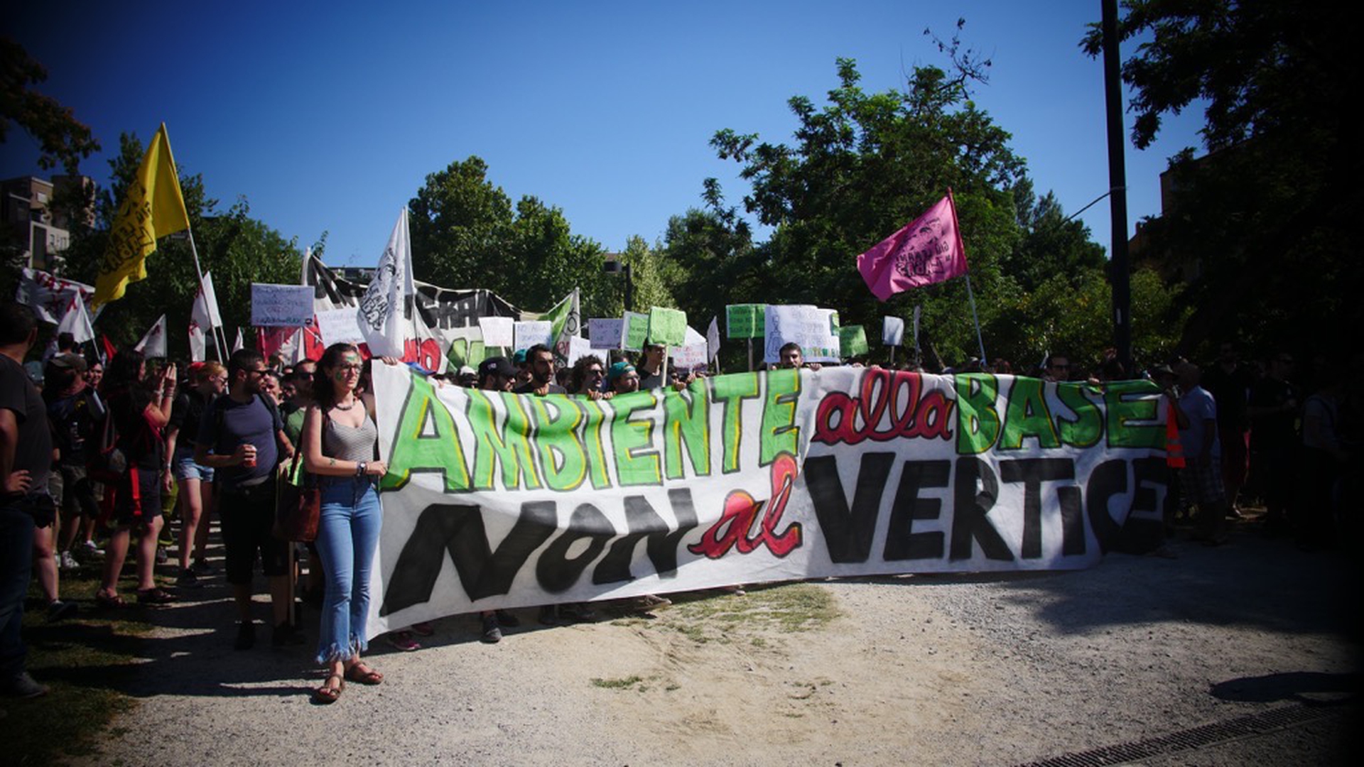Corteo contro il G7 Ambiente di Bologna