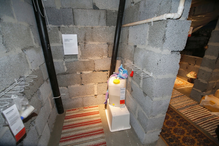 Replica di una casa siriana devastata dal conflitto