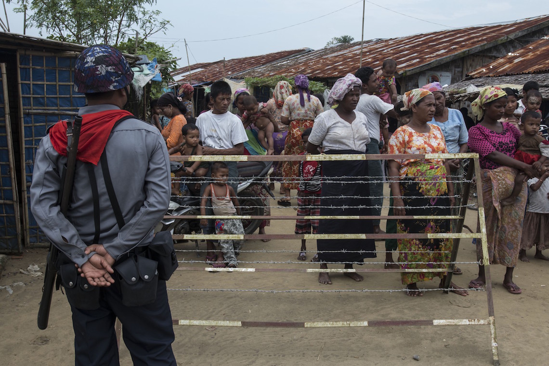 Rohingya IDP camp in Rakhine