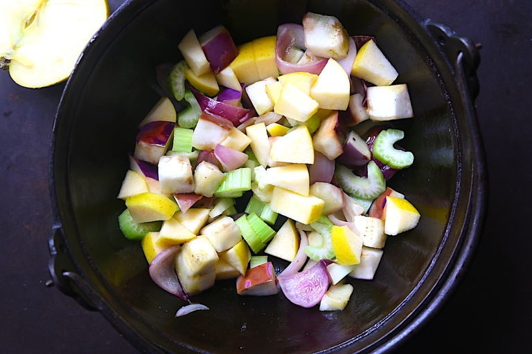 caponata di melanzane e mele