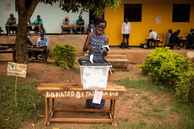 Voting in Uganda elections