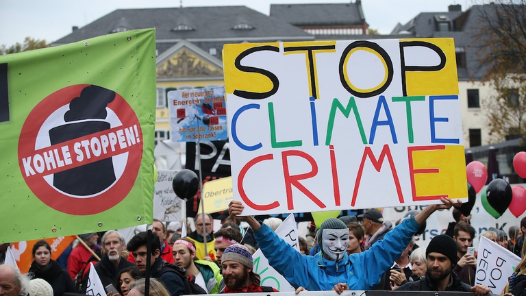cop 23, cambiamenti climatici, proteste