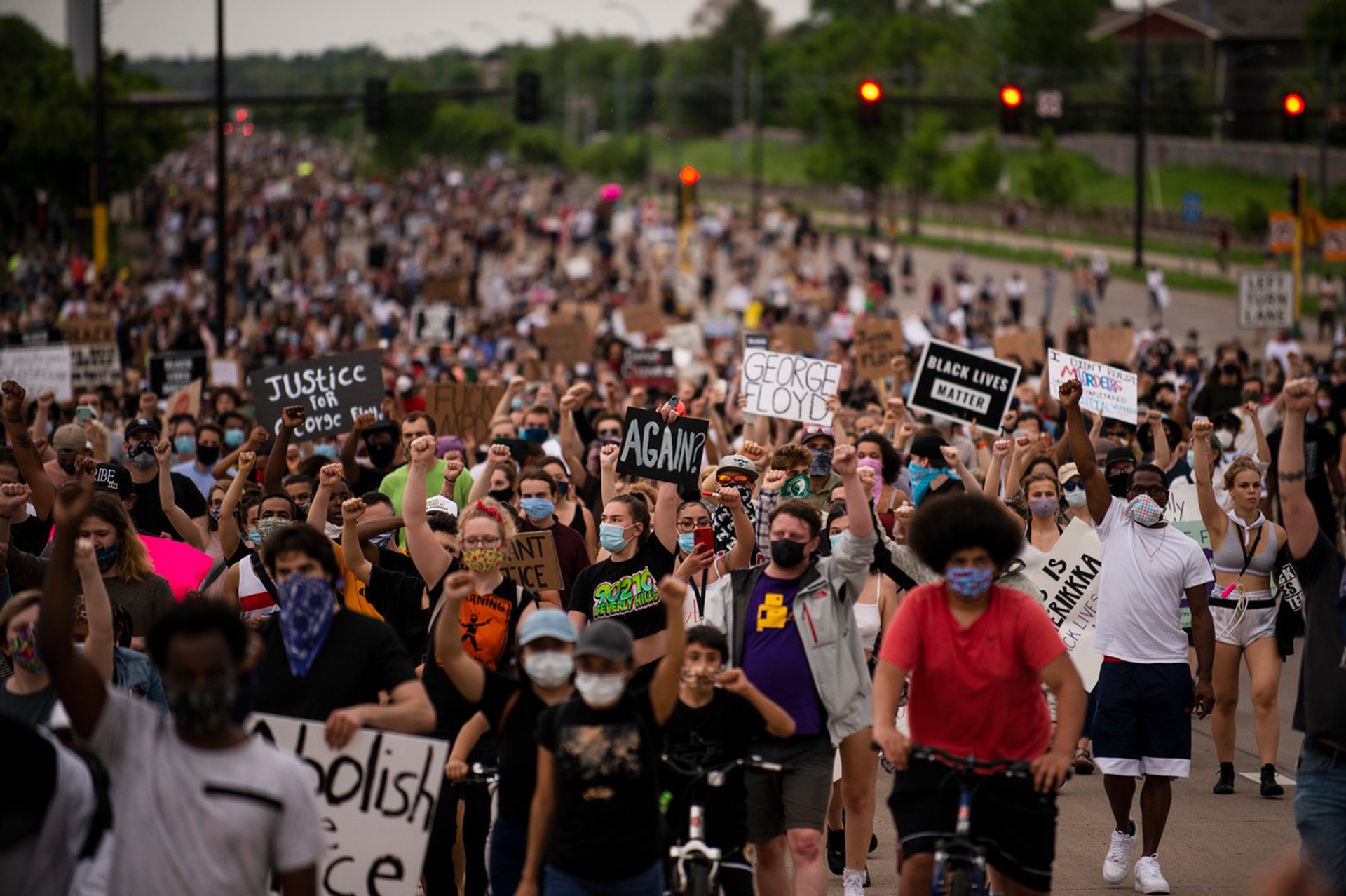 Protests for George Floyd, killed by police in Minneapolis