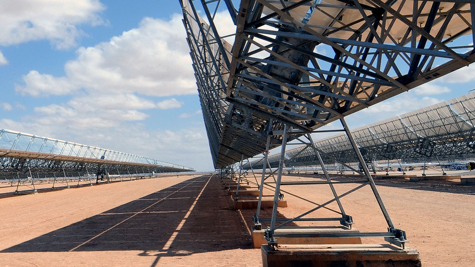 Noor solar plant in Ouarzazate, Morocco