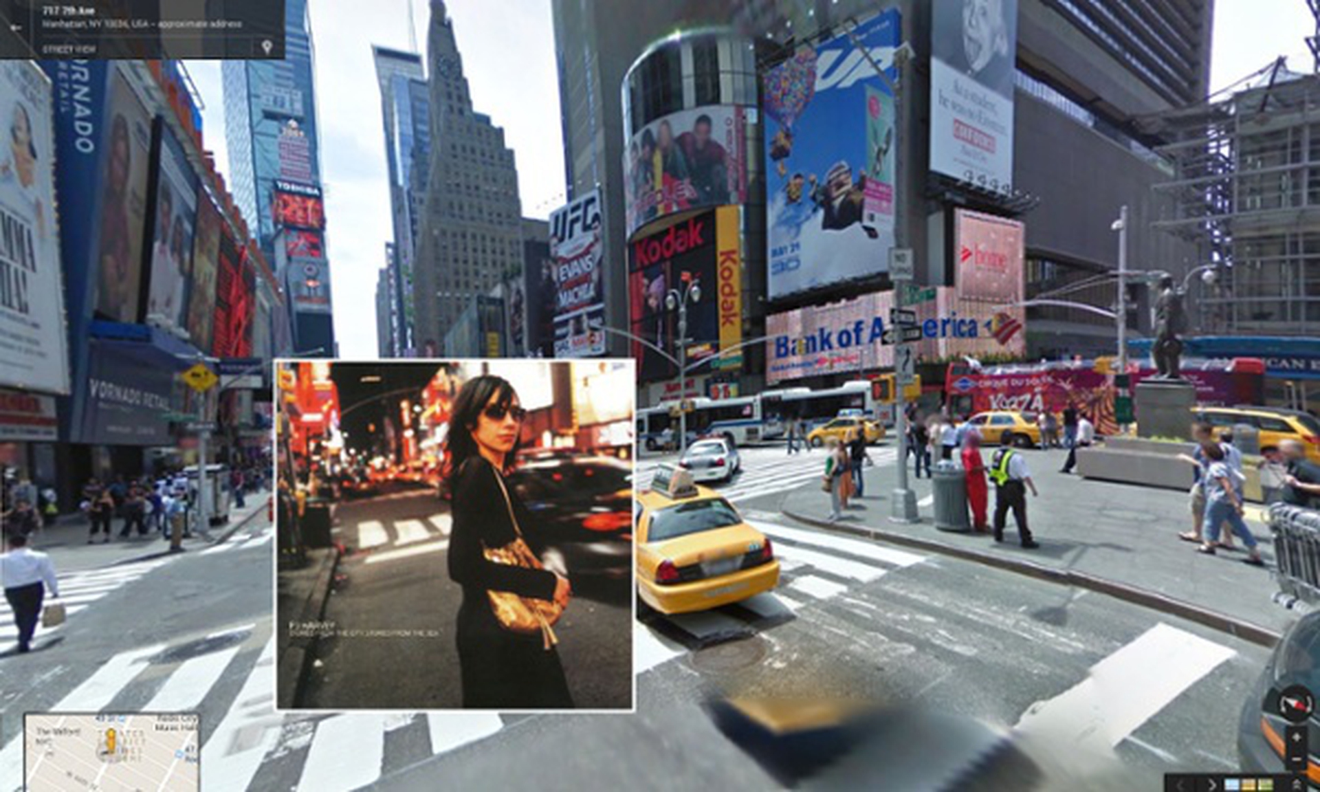 Copertine di album famosi nel punto esatto di Google street view