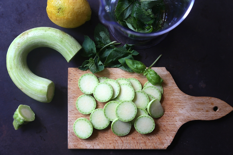 bulgur con zucchine trombetta