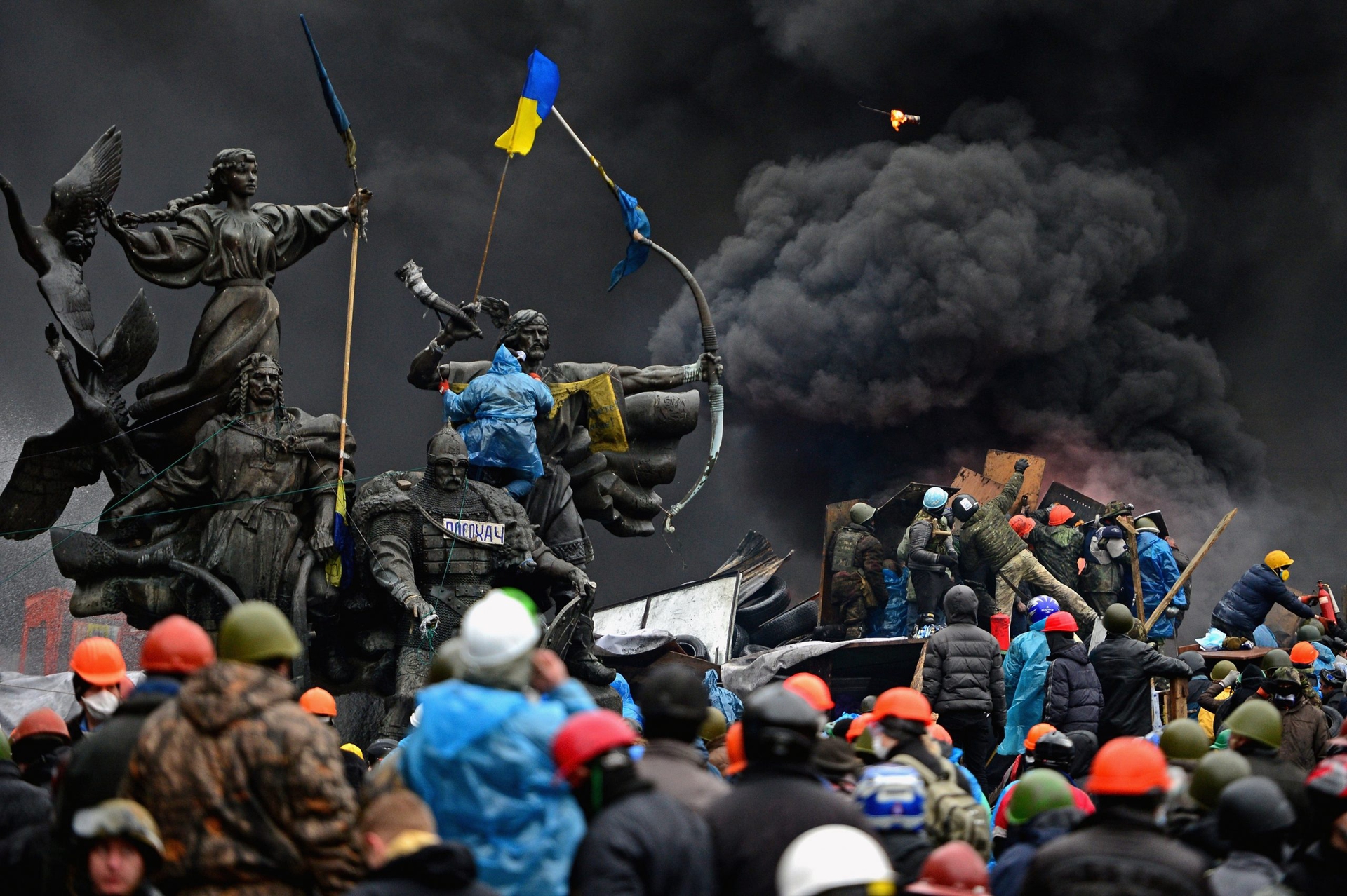 Kiev, immagini di guerra