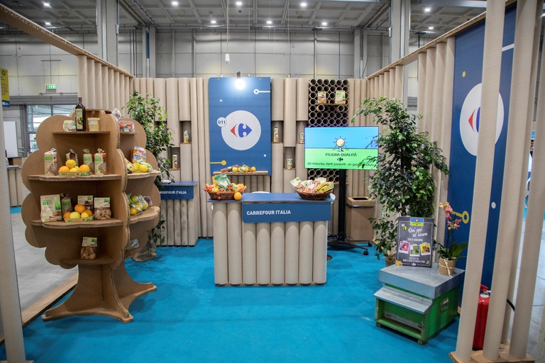 Lo stand di Carrefour Italia a Seeds & Chips 2018