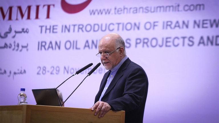 Il ministro del petrolio iraniano Bijan Namdar Zangeneh © Ahmad Halabisaz/Xinhua Press/Corbis