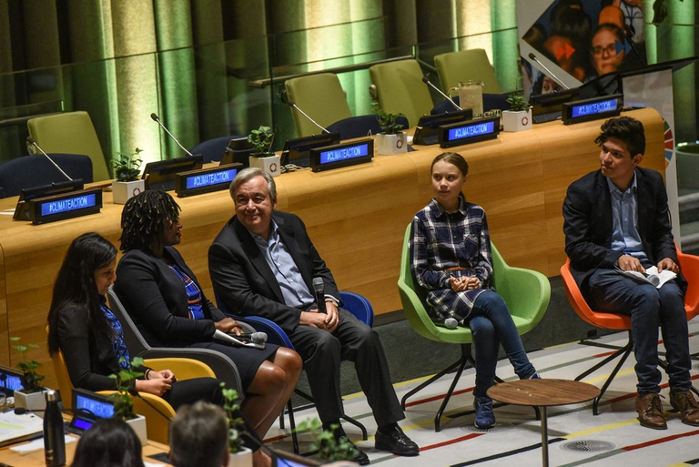 antonio guterres onu summi giovani clima youth climate summit greta thunberg