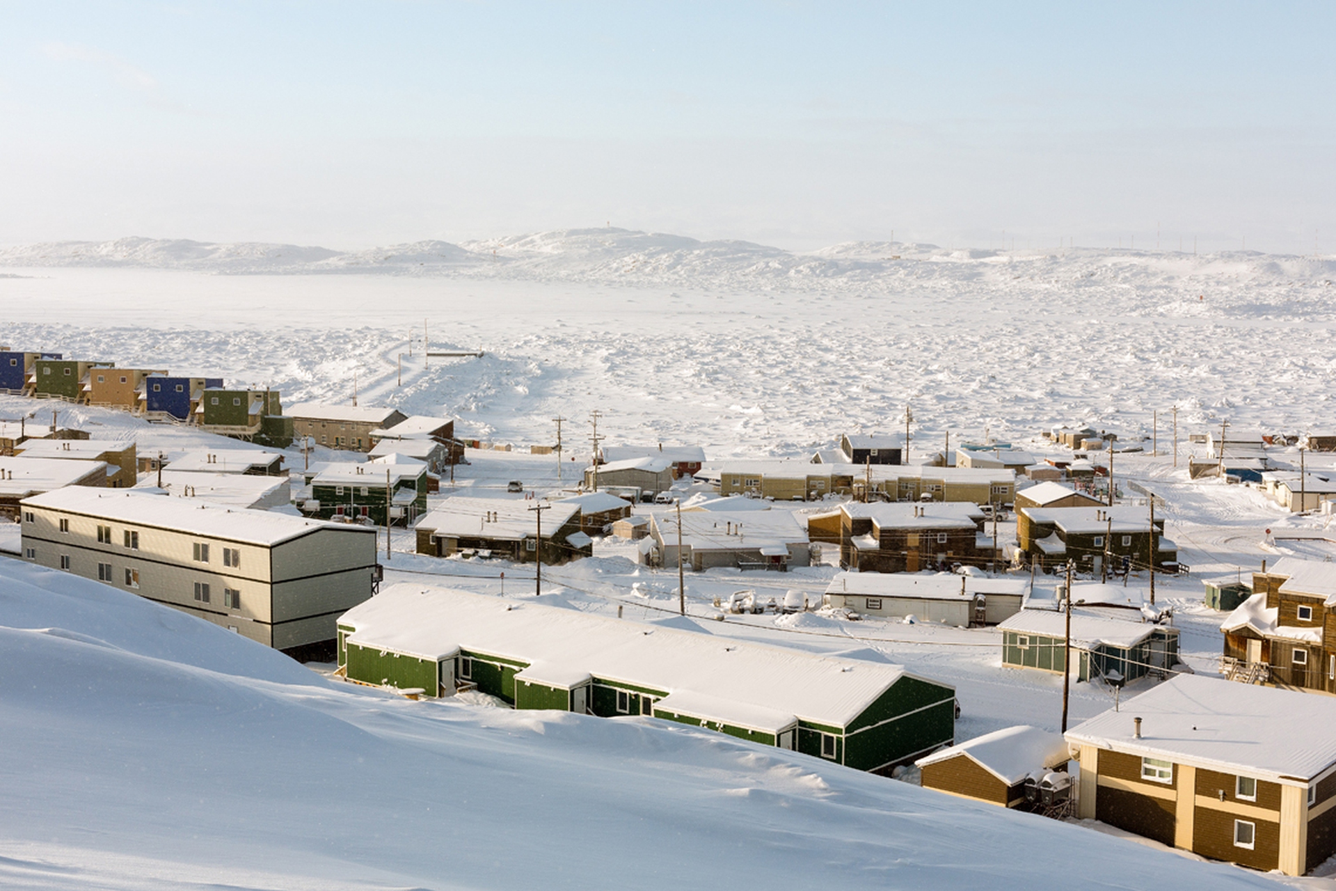 Veduta di Frobisher Bay a Iqaluit