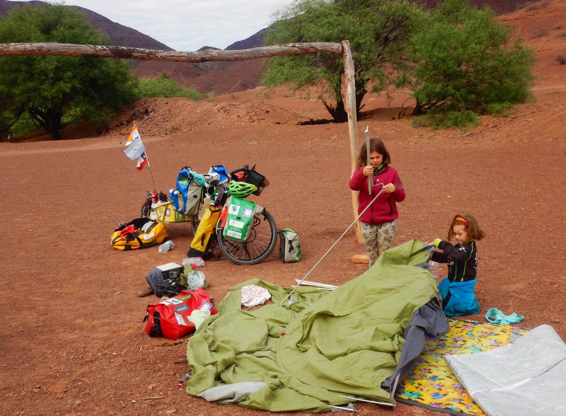 Happy Family Biocycling in Argentina