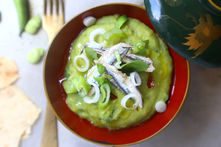 Crema di fave e acciughe