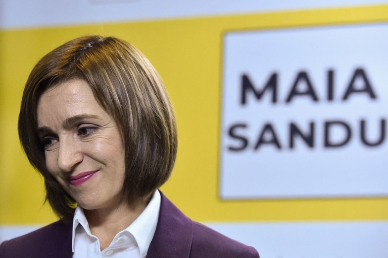 La presidente della Moldavia, Maia Sandu