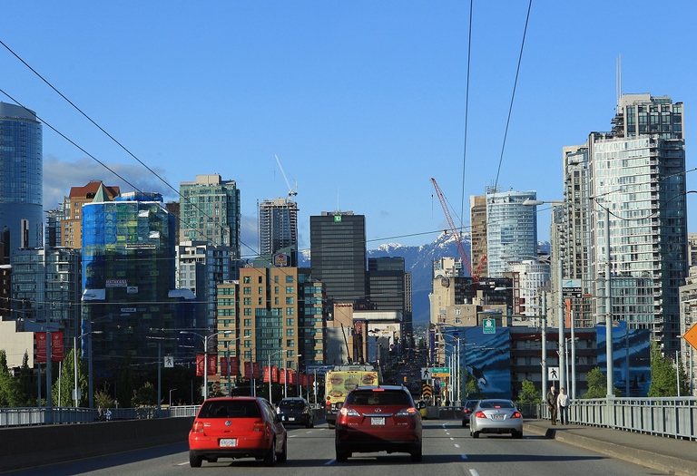 Scorcio della città di Vancouver